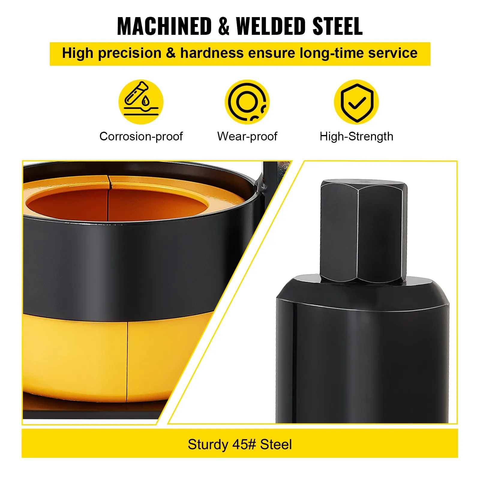 Extrator de rolamento de transportador e pinhão, compatível com rolamentos Dana 30,40,50,60,70, 80, Ford 10.25, ferramenta extrator de pinhão com 3