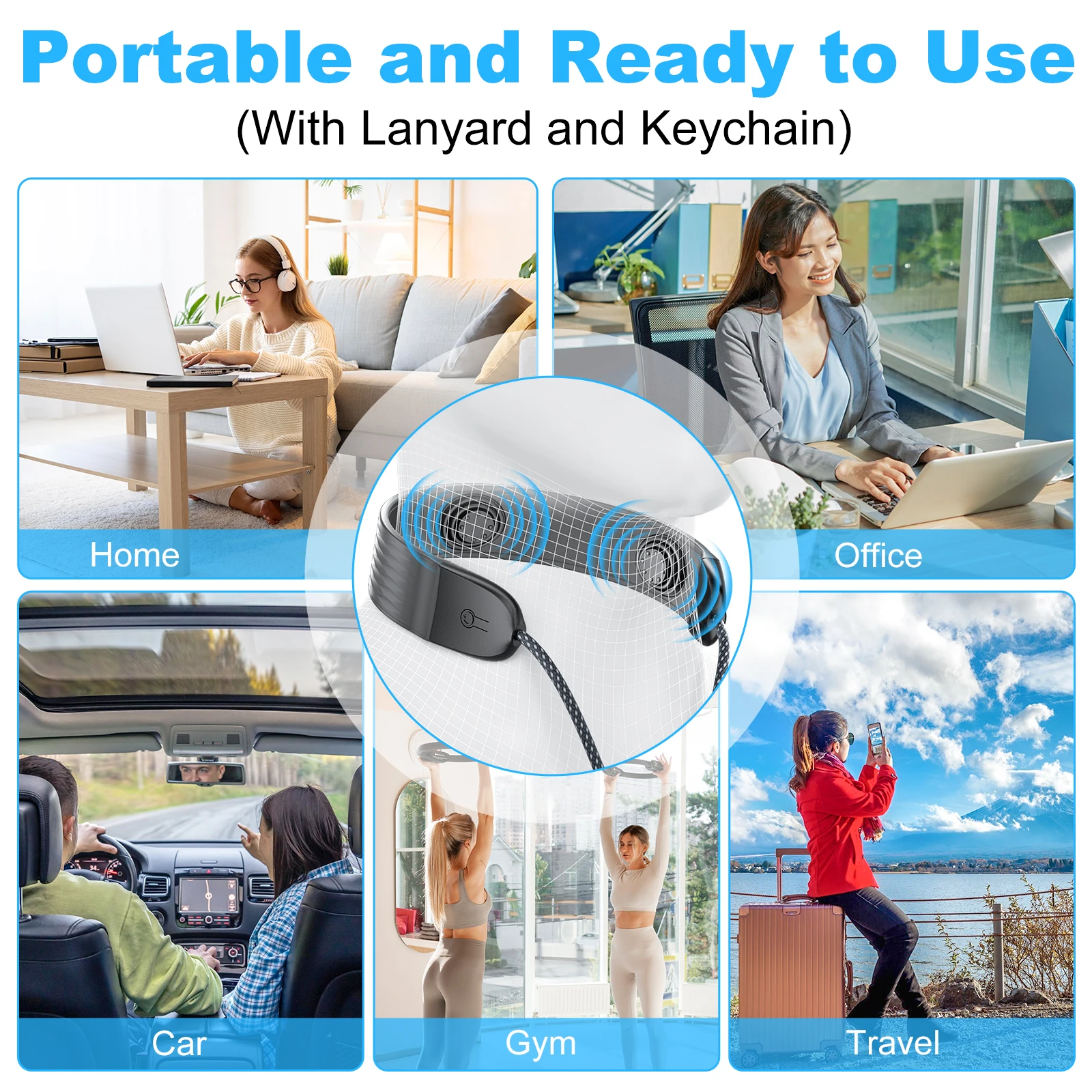 Nackenmassagegerät, 3 Modi, Silikon-Vibration mit 100 W Schnellladung, USB C auf USB C, geflochtenes Nylonkabel für iPhone 15/16 Android/iPad