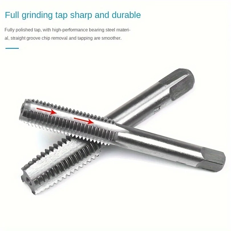 Multifunctional Tap And Die Set, Variety Metric Screw Thread Plugs, Hand Screw Taps, Straight Taper, Tapping And Thread Tools