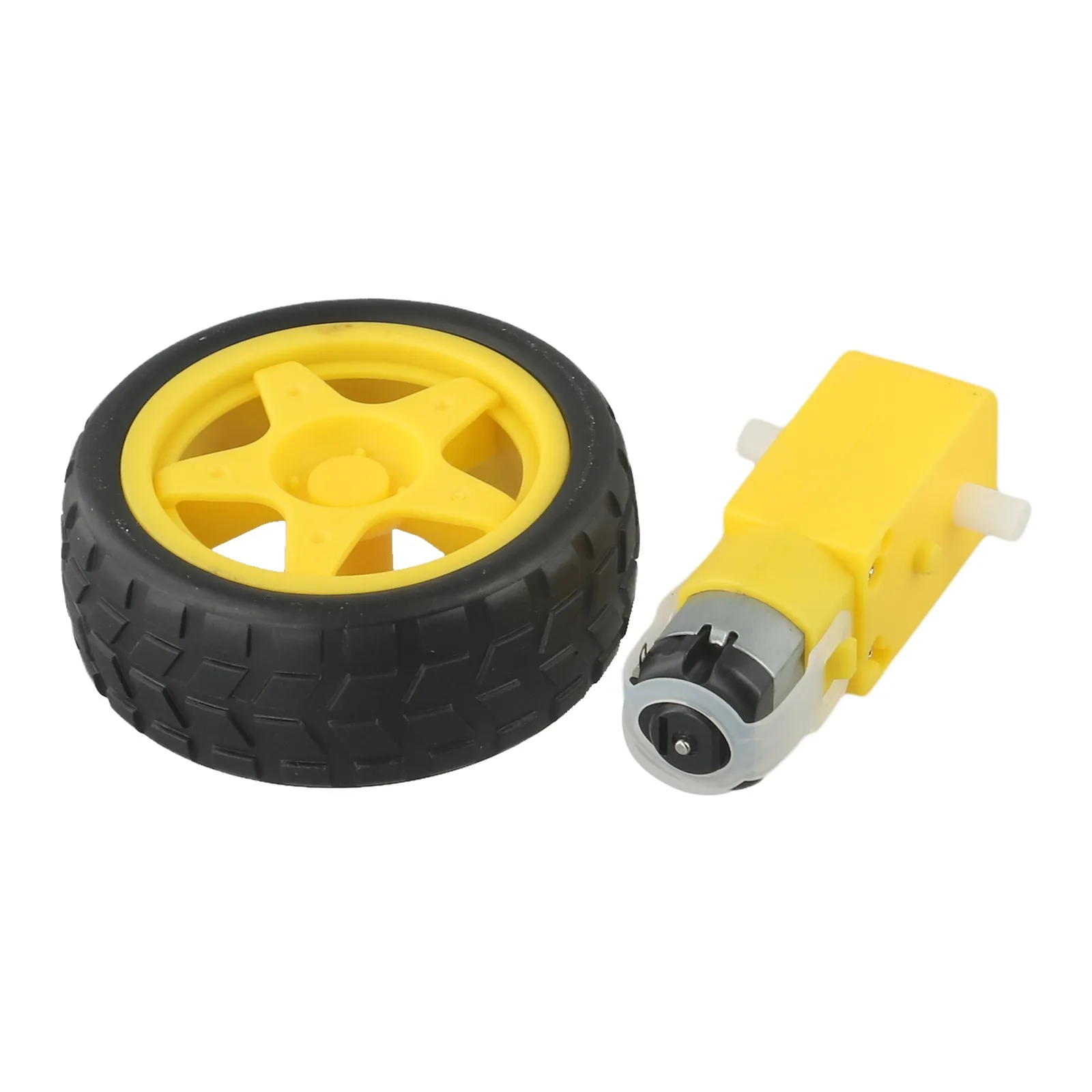 Education Tools 69.7mm*22.2mm*18mm Tire Wheel Motor Speed Measurement Simple Mechanical Structure DC Reduction Motors