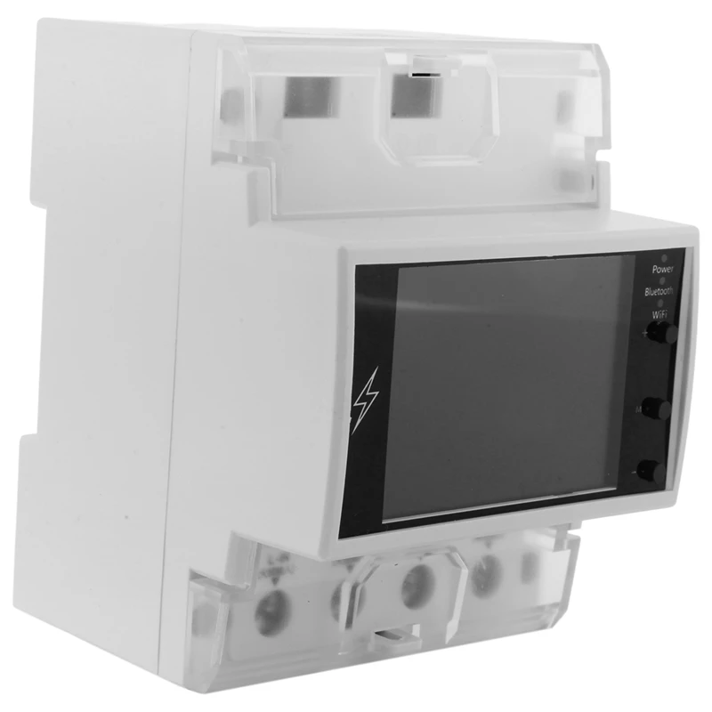 AT4PB Din Rail AC Monitor 110V 220V 100A Voltage Current Power Factor KWH Electric Energy Frequency Meter Bluetooth