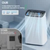 15000 BTU ポータブルエアコン、除湿器とファン付き 3in1 冷却ユニット リモートコントロールルーム 最大 400 平方フィート 4