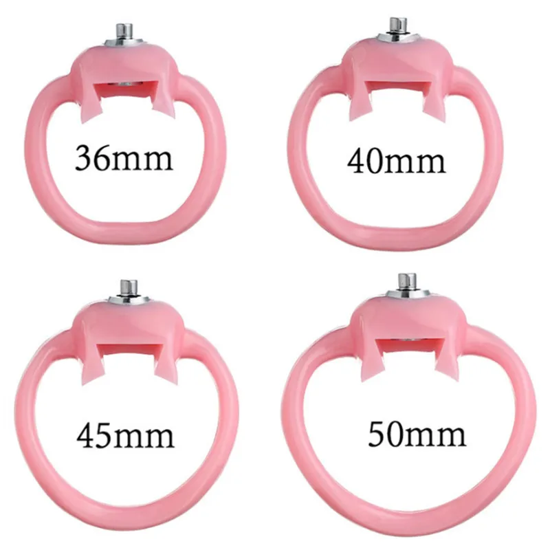 HT-V5 Click&Lock Chastity Device Cock Cage,Penis Ring,BDSM Bondage Belt Adult Holy Trainer Sex Toys For Man Gay Pink/Clear/Black