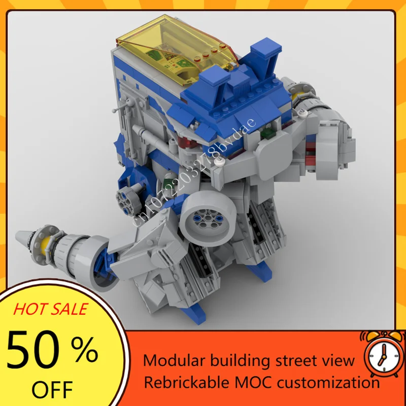 856PCS Galaxy Mech Miner Space War Military MOC SpaceShip Battle Model Custom Puzzles Architecture DIY Education Model Toy Gift