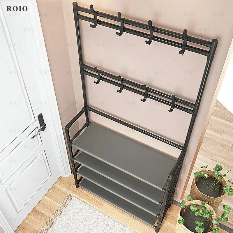 Multi-ayer Shoe Rack DIY Clothes Hanger Coat Rack Storage Clothing Drying Rack Shoe Organizer Home Dorm Furniture Hat Hangers