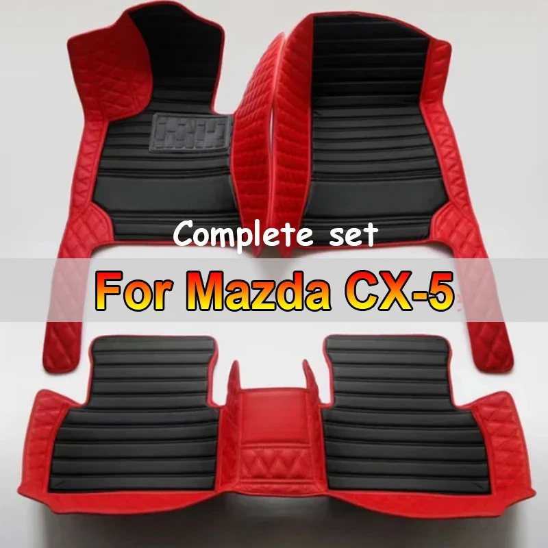 

Car Floor Mats For Mazda CX-5 CX5 KF 2017~2023 Leather Luxury Mat Rugs Carpet Full Set Auto Interior Parts Car Accessories 2018