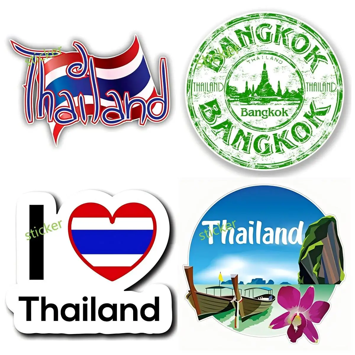 

Thailand Chiang Mai Personalized Car Stickers Motorcycle Decals Laptop Trolley Case RV Stickers Office Supplies Stickers Decor