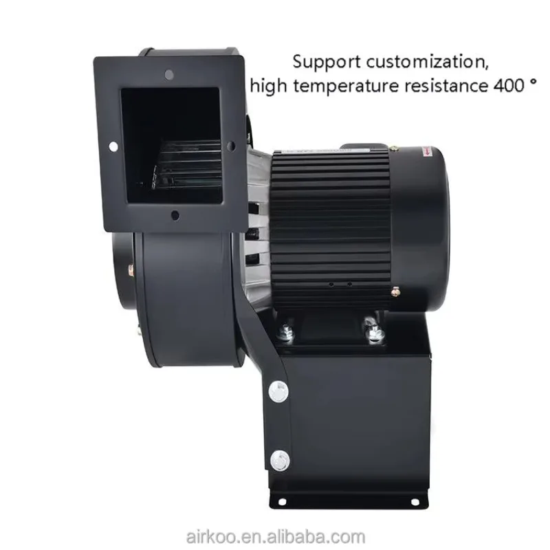 Industrial 220V AC Exhaust Fan Low Noise Multi-wing Air Centrifuge Radial Vents Stainless Steel Blades for Duct Ventilation OEM