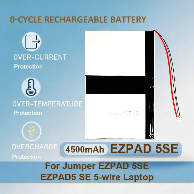 Battery For Jumper EZPAD 5SE EZPAD5 SE 5-wire Laptop EZbook 3L Pro MB12 HW-3487265 TH140A 4S 3 Plus MB11 A13 8 7 PIN 5 Wire Plug