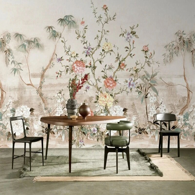 Modern and simple plant and flower pictures interesting landscape pictures TV luxurious home decoration background wall paper