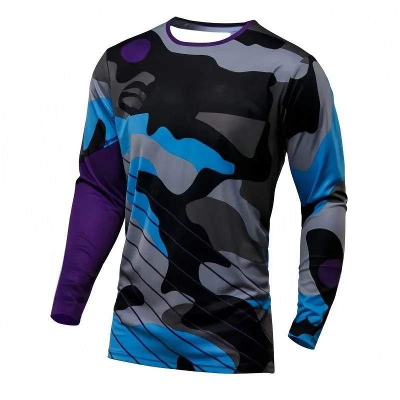 New men's off-road motorcycle riding clothes breathable men's fashionable fitness outdoor sportswear