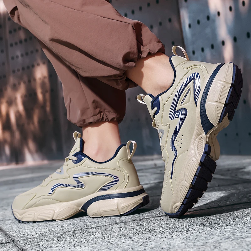 

Мягкие повседневные кроссовки для мужчин, спортивные кроссовки, прогулки на свежем воздухе, модные дизайнерские кроссовки, водонепроницаемая теннисная обувь