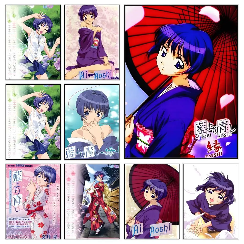 Romantic Anime A-ai Yori Aoshi Poster Trendy Aesthetic Wall Decor for Dorm & Bedroom