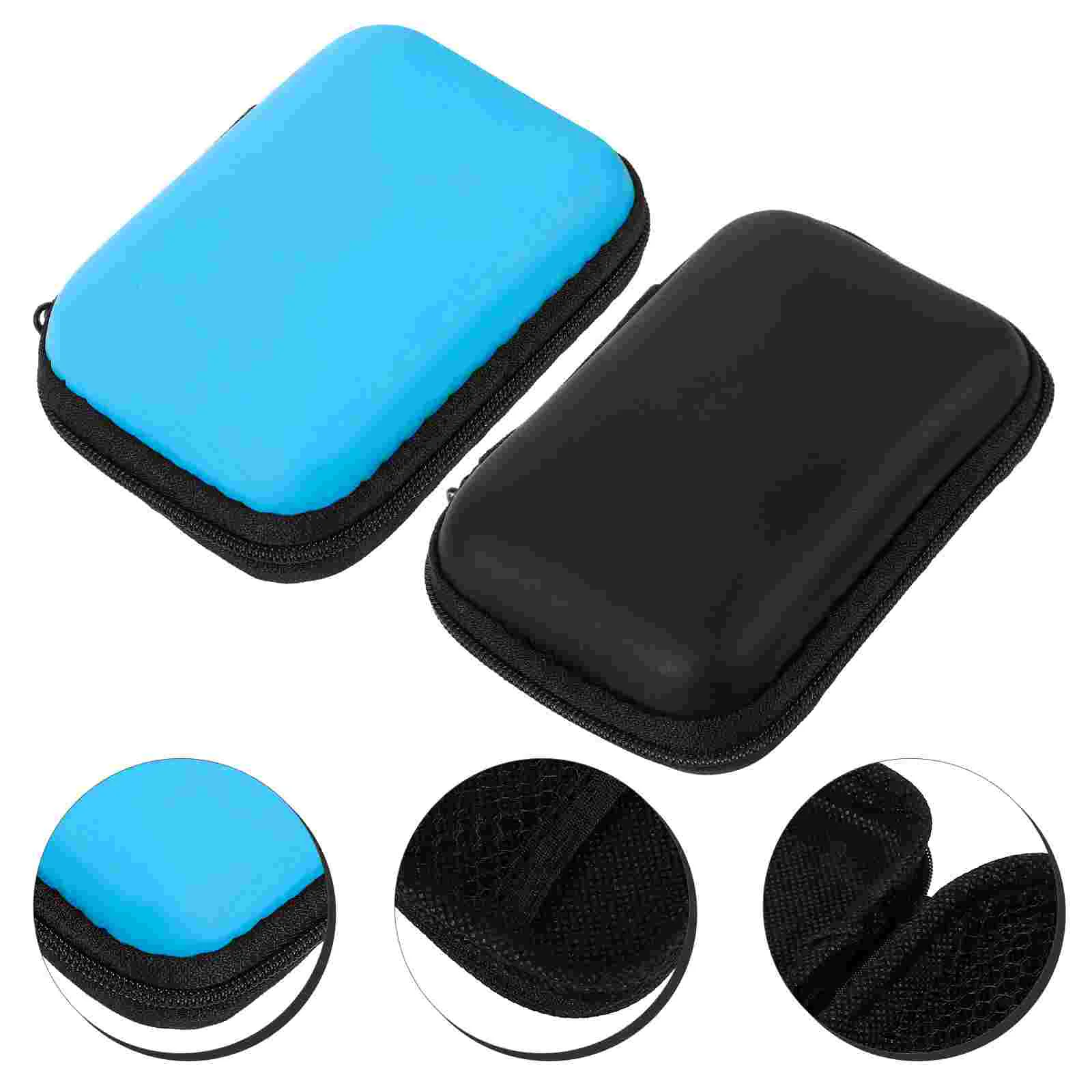 

2Pcs ganizer Case for HDD Portable Storage Travel Box Protective Hdd Protective Box Bag Cable ganiser