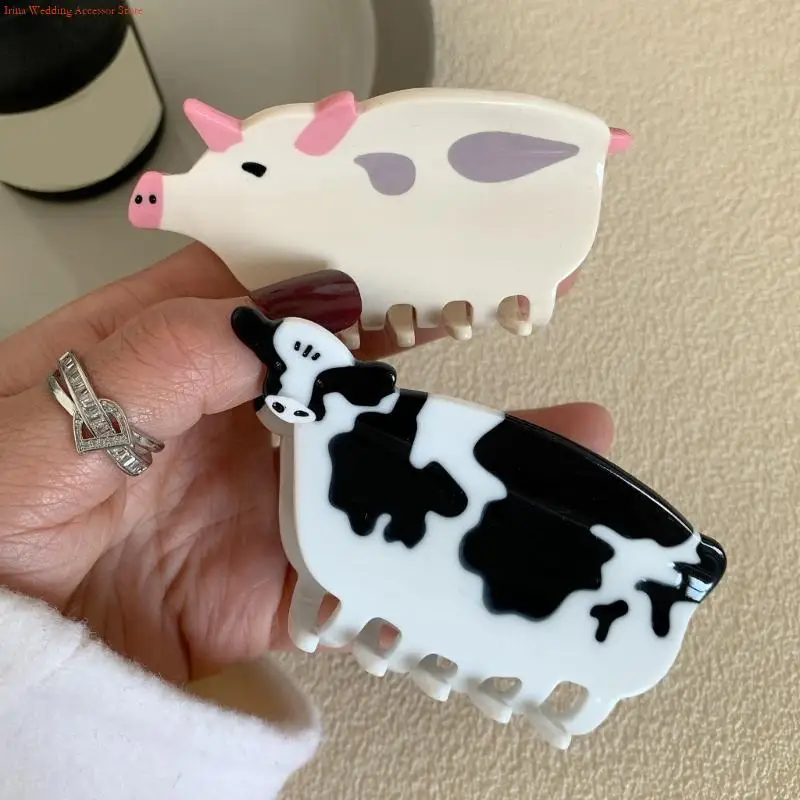 G92D Korean Super Animal Hairpin Funny Cartoon Acetic Acid Hair Claw Clips
