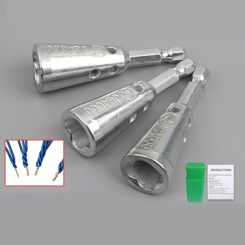 Wire Twisting Tool Wire Twisting Wire Joinings Tool 6.35mm Shanks Wire Nut Twisting for Various Application Drop ship