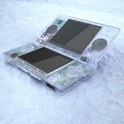 eXtremeRate Replacement Full Housing Shell for Nintendo DS Lite for NDSL - Clear Glacier Blue
