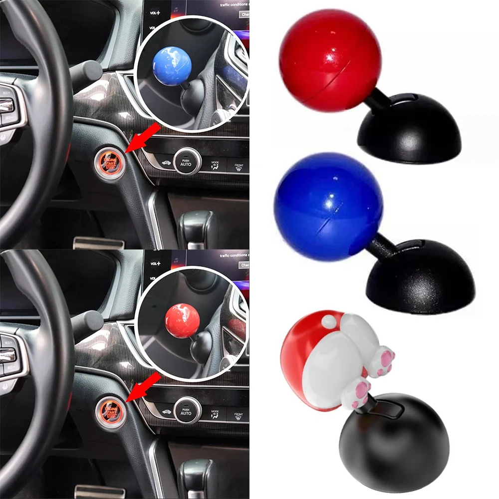 

Car Push To Start Button Ignition Plastic Rocker Car One Button Start Lever Start Stop Button Car Accessories