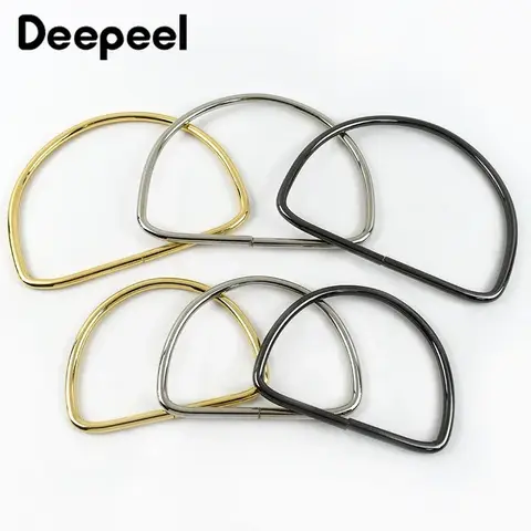 1-10Pcs D Ring Shape Metal Handles Replacement DIY Handbags Bags Purse for Making Women Bag Belt Hardware Accessories