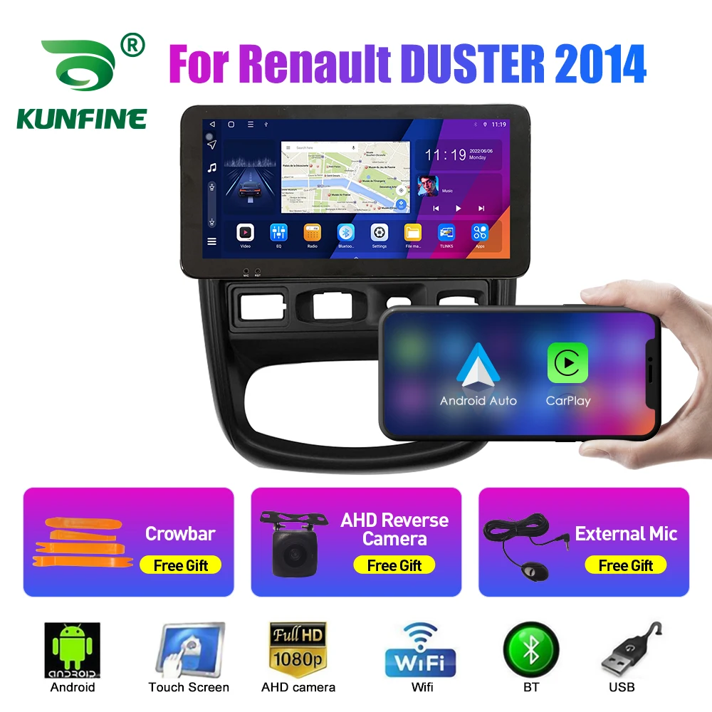 2Din Android Car Radio For Renault DUSTER 2014 Car Stereo GPS Navigation Video Player Carplay Android Auto BT WIFI 4G Headunit