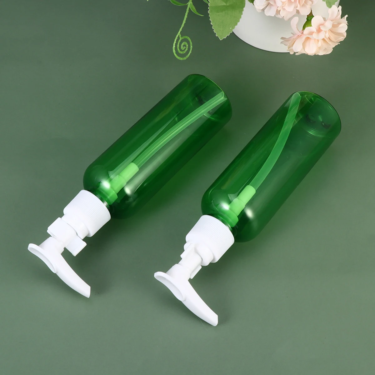 

10 pcs 100Ml Eco Plastic Empty Lotion Bottles Shampoo Dispenser Liquid Bottle Pump Travel Outdoor Camping Business Trip Brown