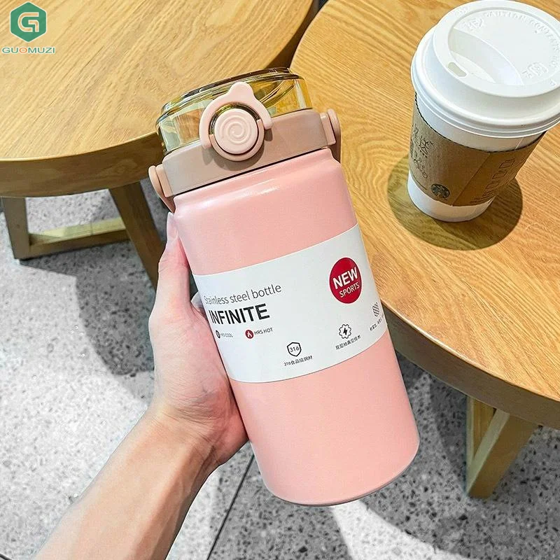

1000/1200ML Stainless Steel Insulated Kettle With Straw, Vacuum Bottle For Office, Car, Travel, Camping & Holiday Gifts