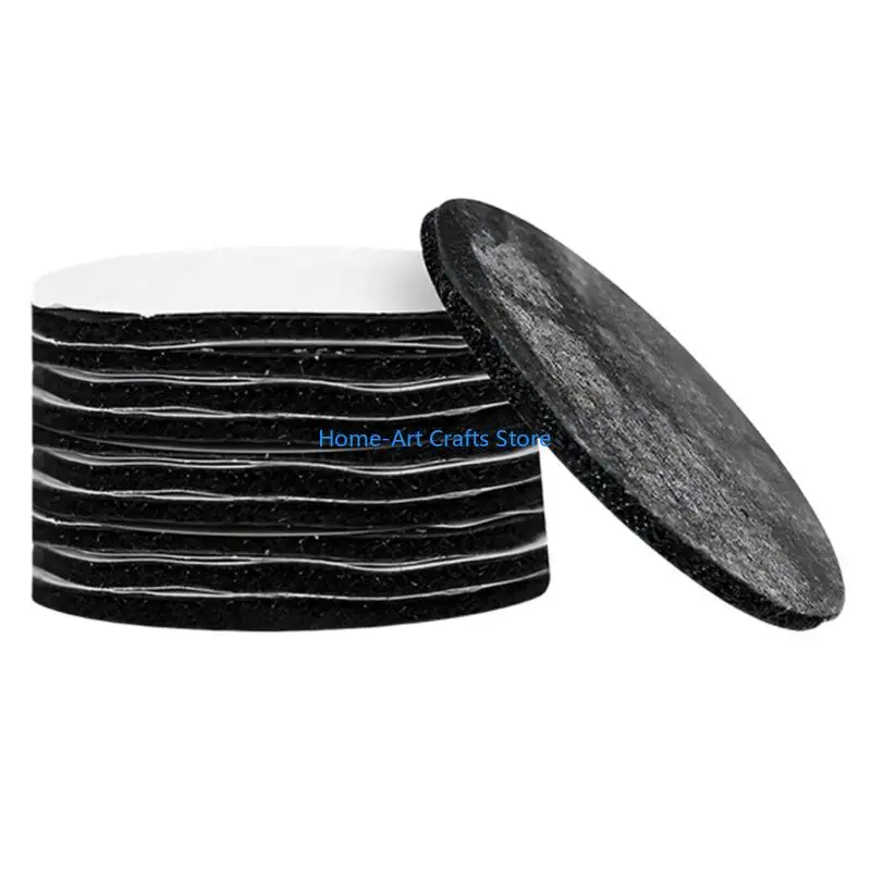 Y3NA 10Pcs No Sewing On Patches Round Adhesive Hook and Loop Tape Designed To Prevent Slippage Of Upholstery And Linens