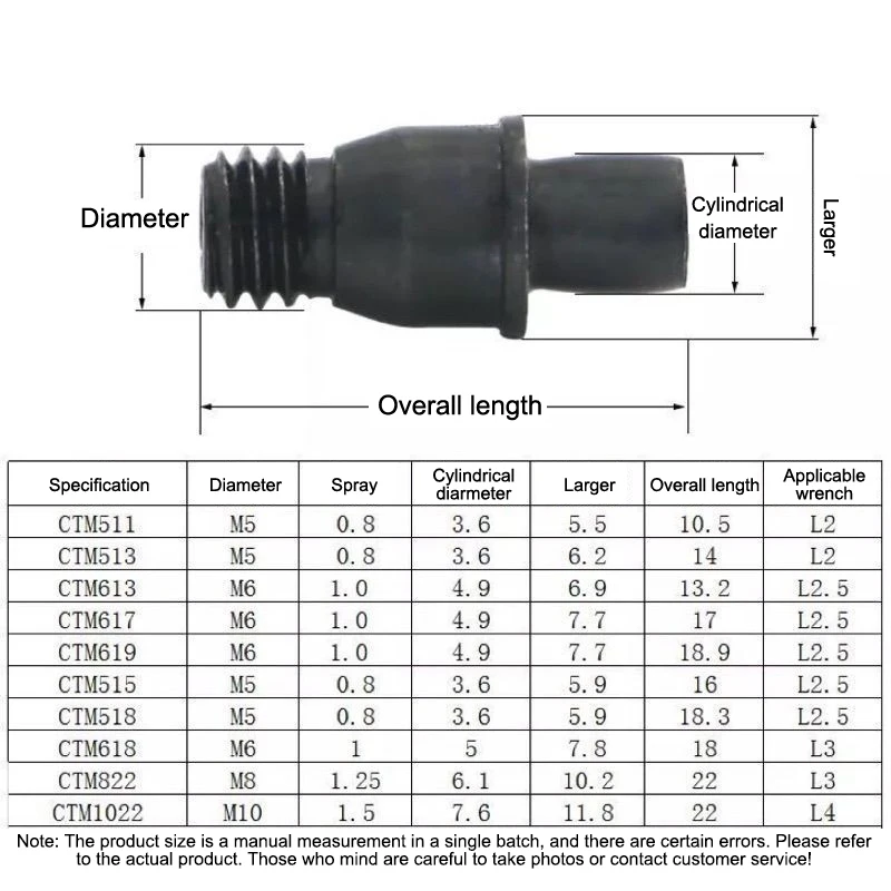 10Pcs Turning Tool Lock Pin CTM510 CTM513 CTM613 CTM617 CTM822 CTM1022 CNC Lathe Pins Screw Arbor Accessories