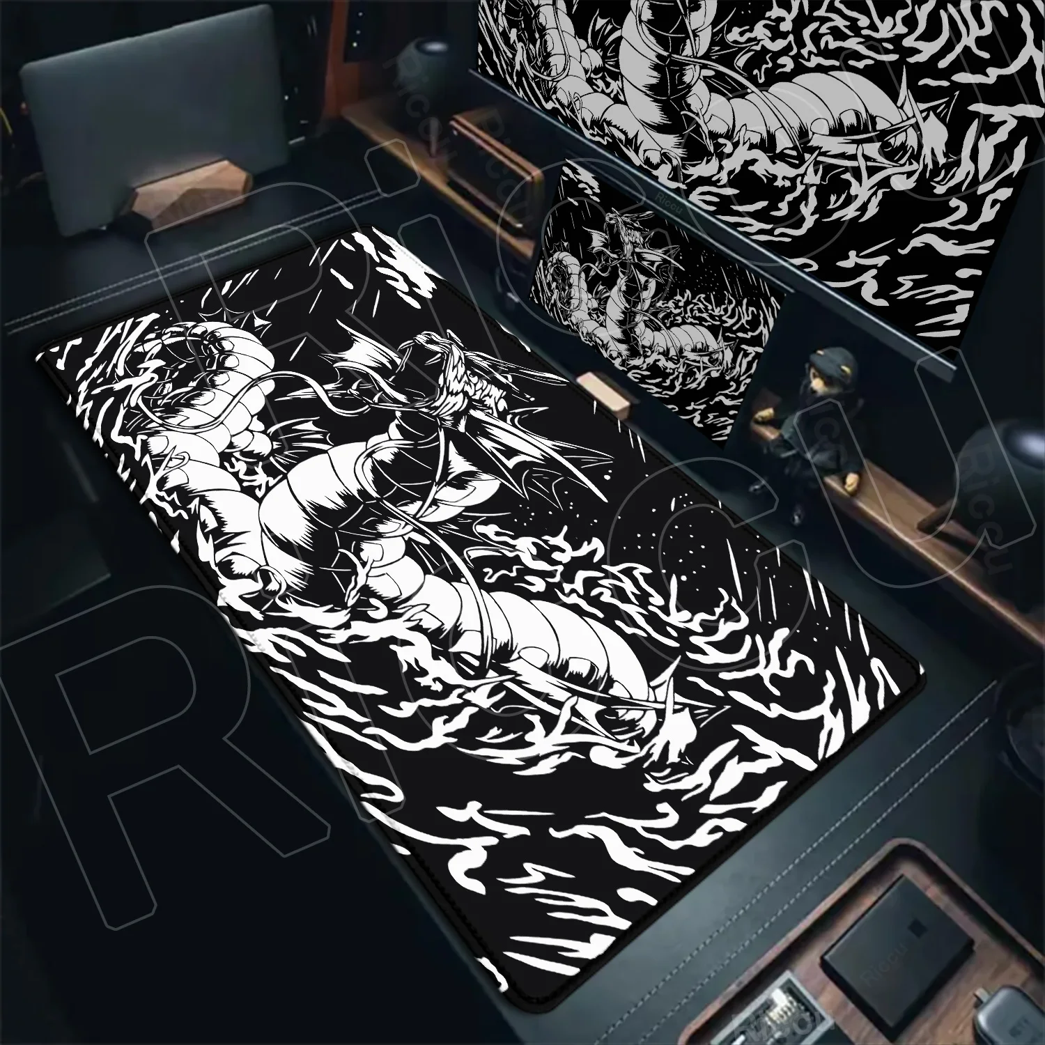 

New Kawaii Japanese Anime Mouse Pad Cool Pokemons Gyarados Mousepad Desk Mat PC Keyboard Laptop Game Accessories Table Mice Mats