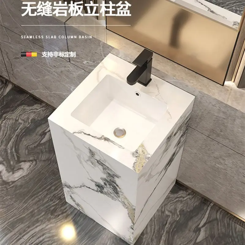 

HYS washbasin seamless washbasin column integrated floor-to-ceiling washbasin outdoor hotel balcony column rock slab