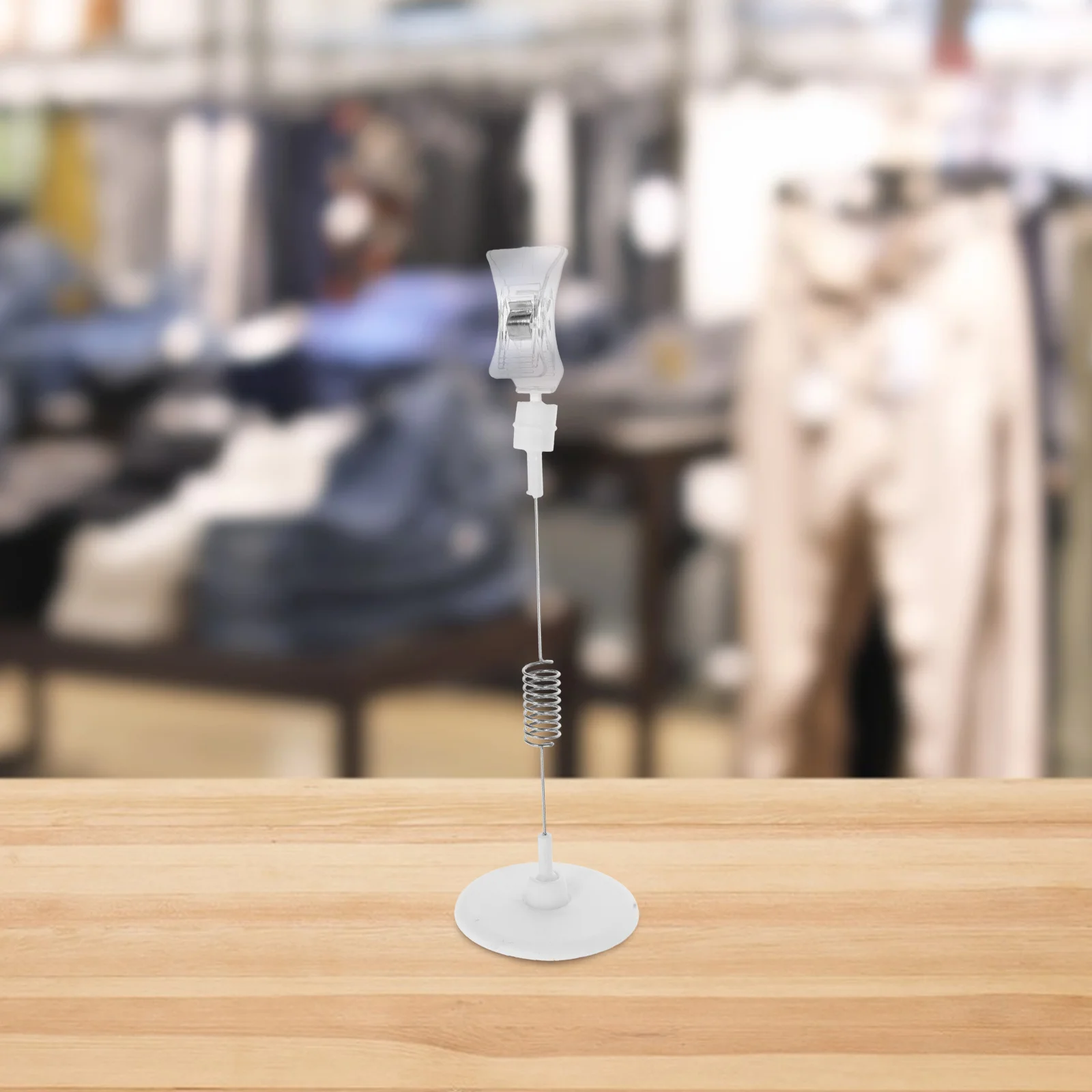 6 قطعة كليب على القرص المستدير حامل بطاقة السعر Abs تسجيل كليب لعرض البيع بالتجزئة سوبر ماركت الرف التسمية أصحاب قابلة لإعادة الاستخدام البلاستيك #3