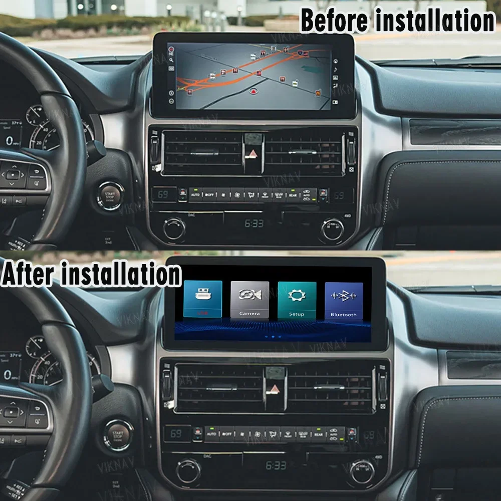 Viknav Linux Interface Decoding Box For Lexus GX 2022 2023 Wireless CarPlay Android Auto Upgrade Decoder Box