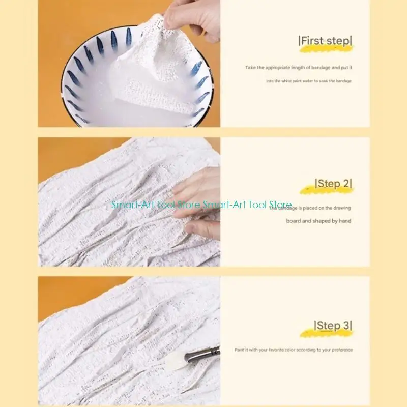 E1PB Quartzs Sand Acrylic Texture Painting Plasters Bandage Set 5 Sizes For Art Creation