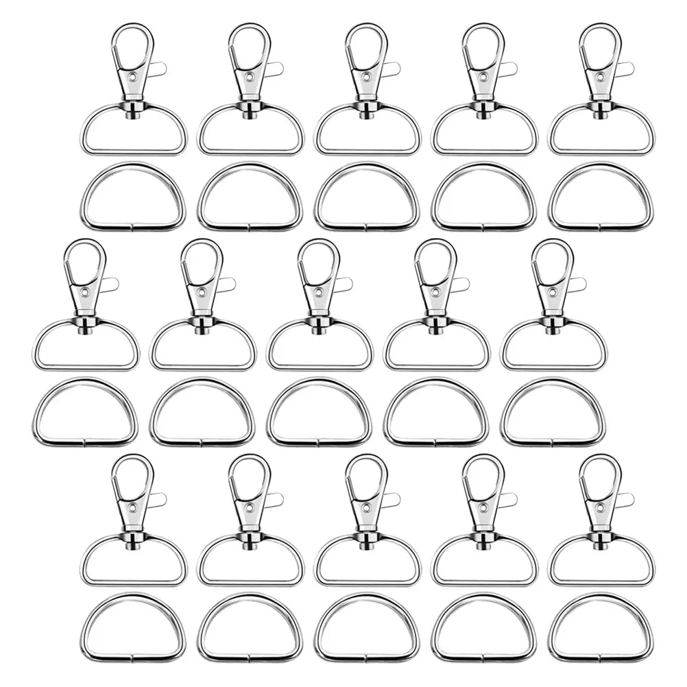 

70 Pcs Metal Rotating Buckles Lightweight Portable Multi functional Zine alloy Clasp Set for Bag Supplies DIY