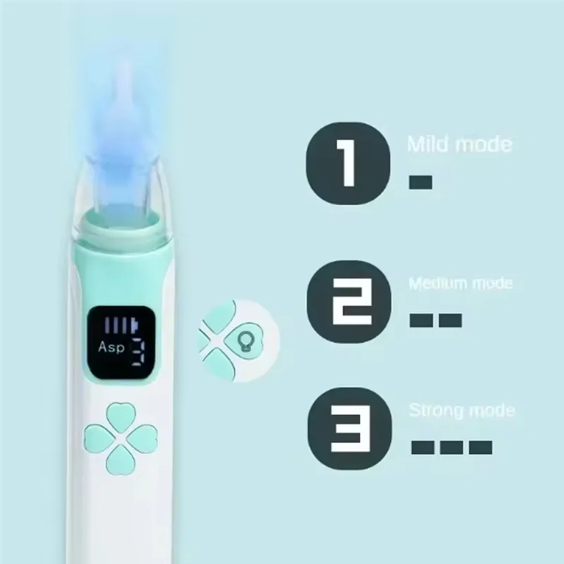 SQPP-Silent Electric Nasal Aspirator Baby Absorber Equipment Obstruction Rhinitis Cleaner Utensils New Born Items Care Tools