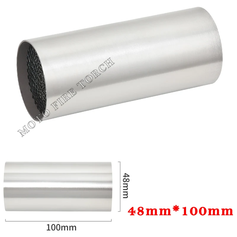 Universal Motorcycle Exhaust System Catalyst 35mm 42mm 48mm 53mm Catalytic Motorcycle Muffler DB Silenciador Escape Sistemas