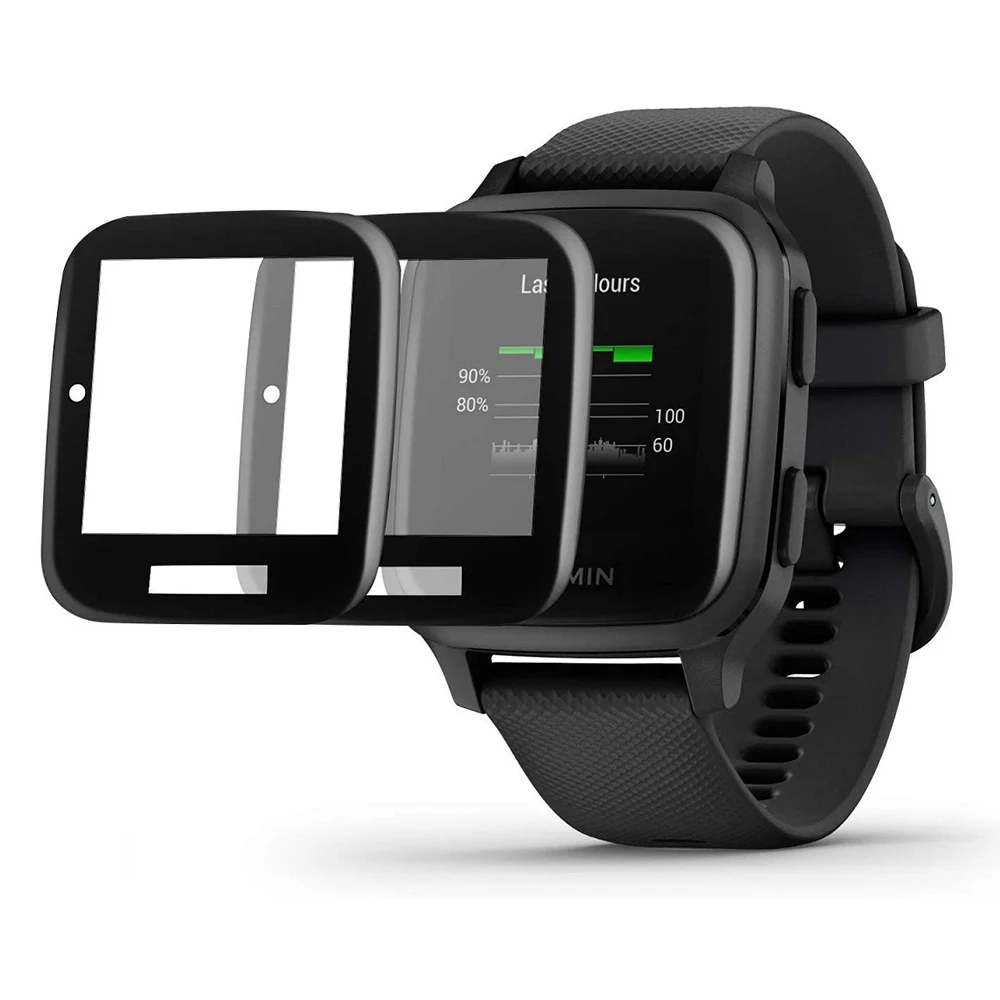 2/4/6 stücke 3d screen protector film für garmin venu sq smart watch bildschirms chutz weicher film nicht gehärtetes glas