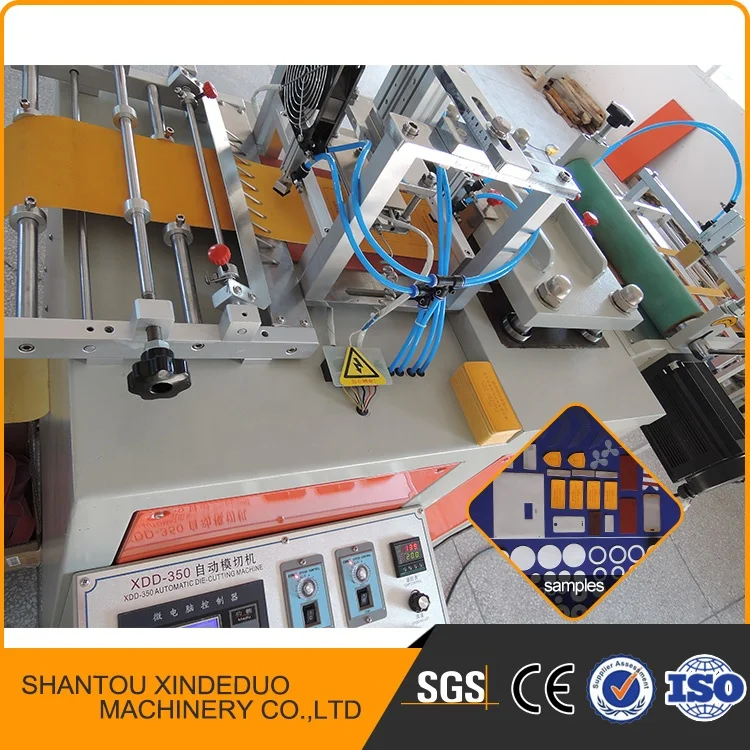 Macchina per stampaggio a caldo e taglio con logo in pelle completamente automatica