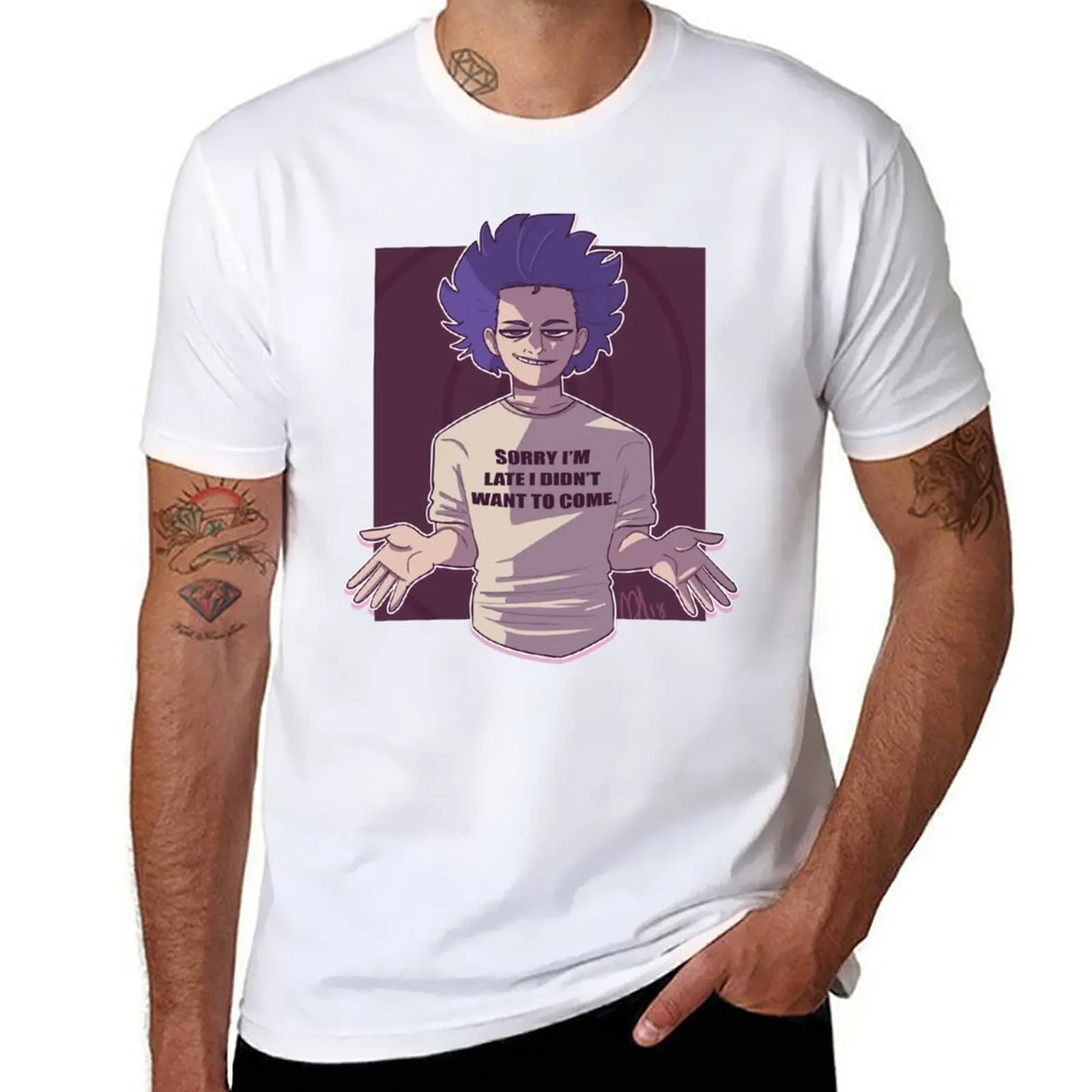 

graphic - t cotton man shirt man Shinsou shirts T-Shirt BNHA cotton man t t Hitoshi shirt