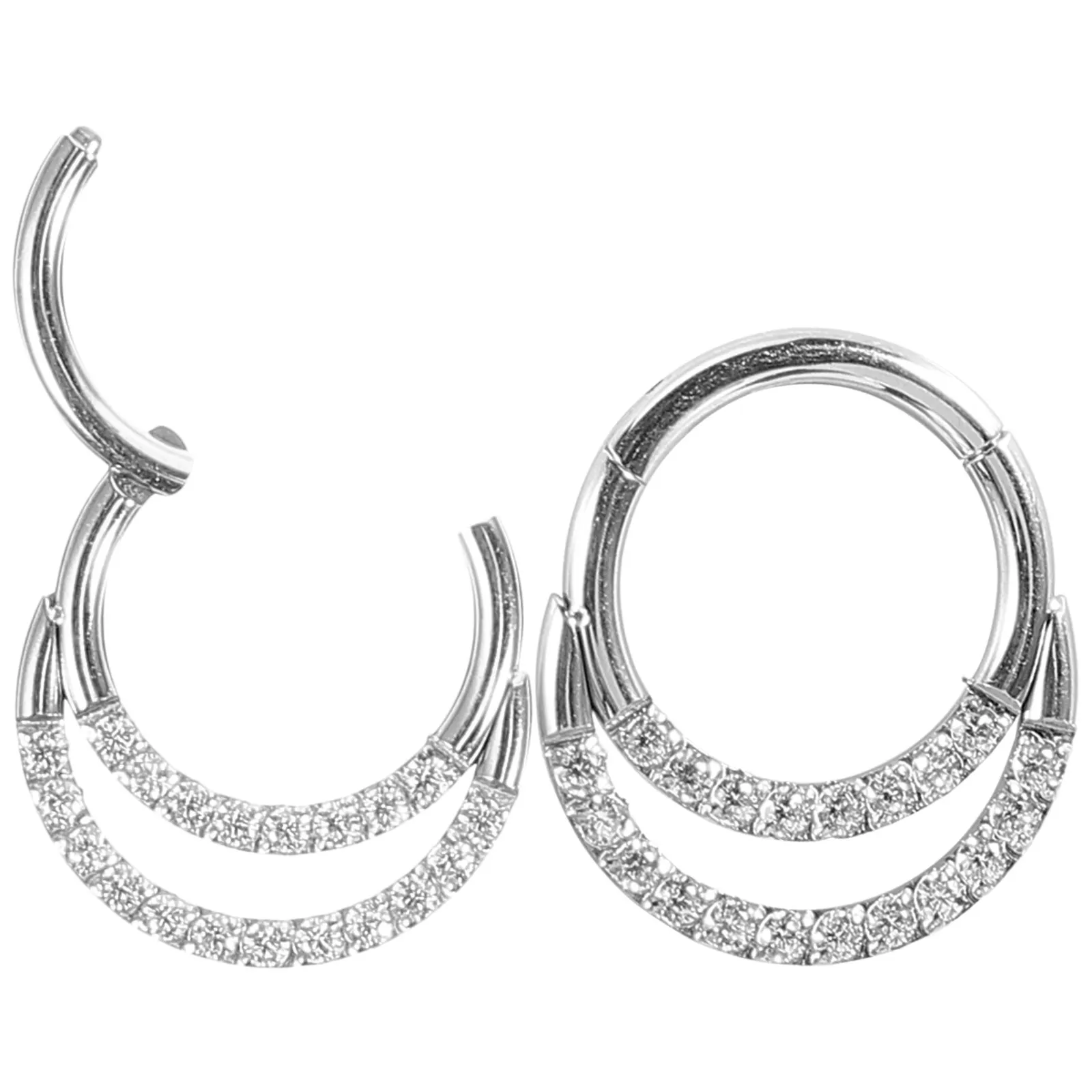 2Pcs Nose Rings Sta…