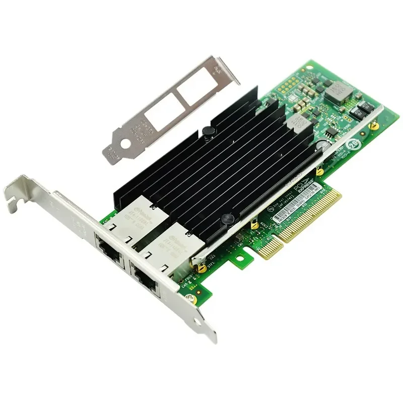 For X540 PCIe Dual Port 10G Ethernet Network Card RJ45 LAN Adapter Server Desktop NIC Compatible with X540-T2