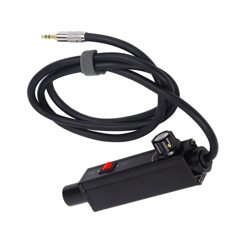 AS95 3.5mm to XLR Audio Isolator Common Ground Current Sound Elimination Noise Reduction Mixer Volume Adjustment Passive Audio