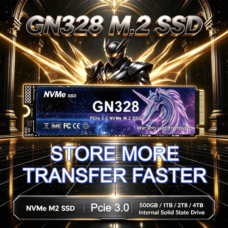 Gaming Drive NVMe GN328 High Speed SSD M.2 Internal Solid State Drive PCIe 3.0 Works for Laptop PC Hard Disk New 2026 Fast