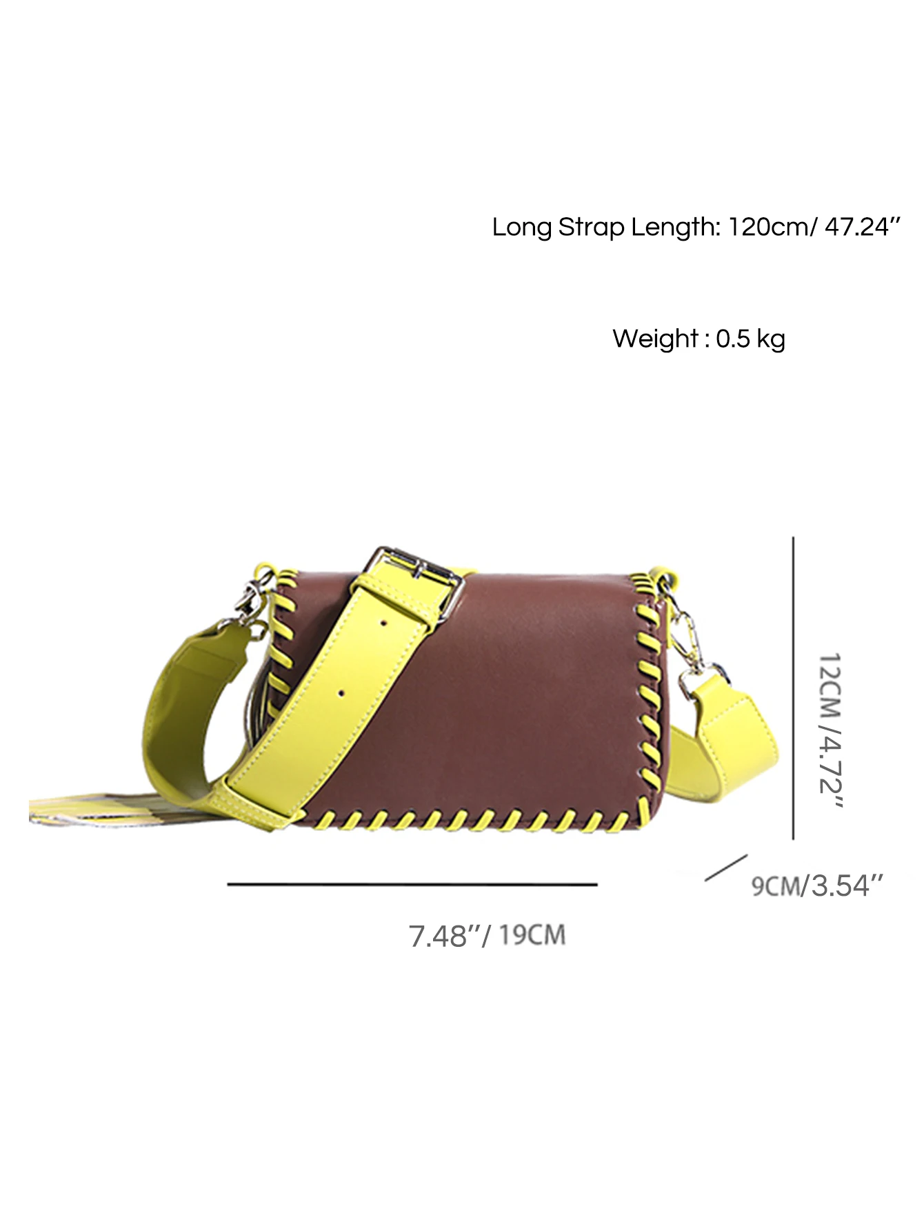 CEZIRA Luxury Contrast Color Tassel Handbags Women Fashion PU Leather Woven Flap Messenger Box Bags Wide Strap Shoulder Purses