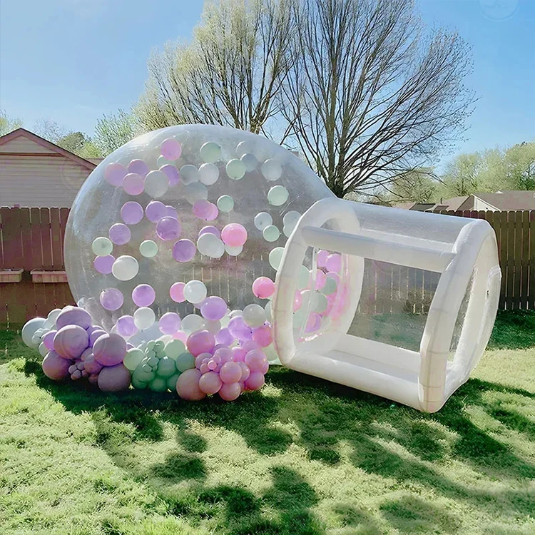 Dia 3 Meter 10 Feet PVC Inflatable Clear Dome Tent Bubble Tent for Outdoor Parties and Weddings Decoration with Air Pump