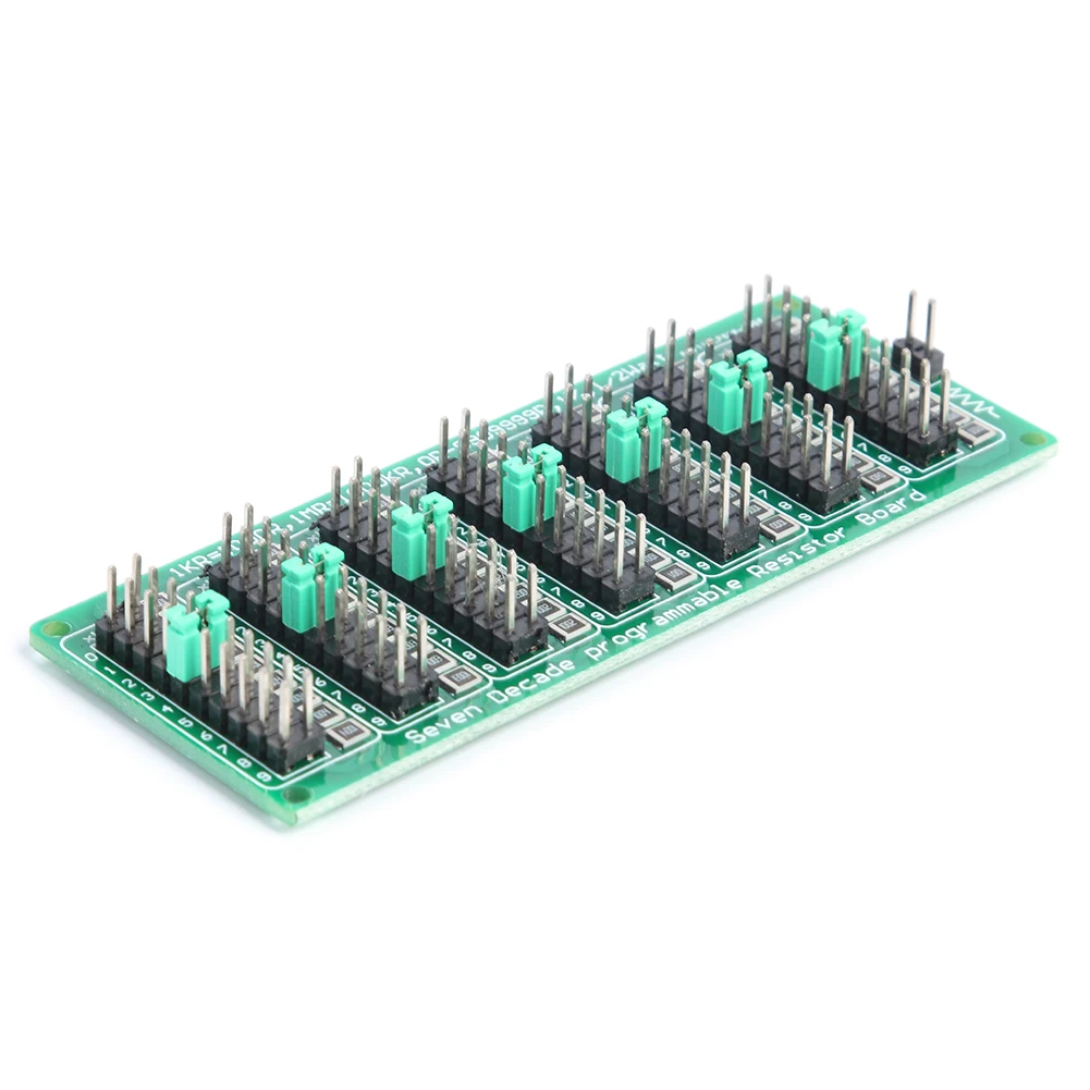 1R-9999999R Step Accuracy 1R 1/2 Watt Programmable Seven Decade Resistor Board