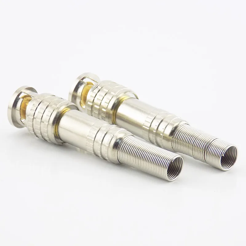 Accessori CCTV coassiale RG59 Twist Spring connettore BNC adattatore Jack Twist-on BNC sistema di Kit di sorveglianza per telecamera maschio
