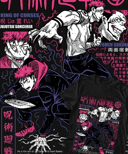 unisex Jujutsu Kaisen Yuji Itadori Etapas