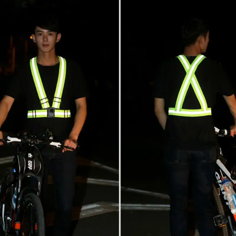 1PC Unisex Night Running Suspender Reflective Mens Suspenders Colorful Adjustable Luminous Wide Braces Youth Sport Belt