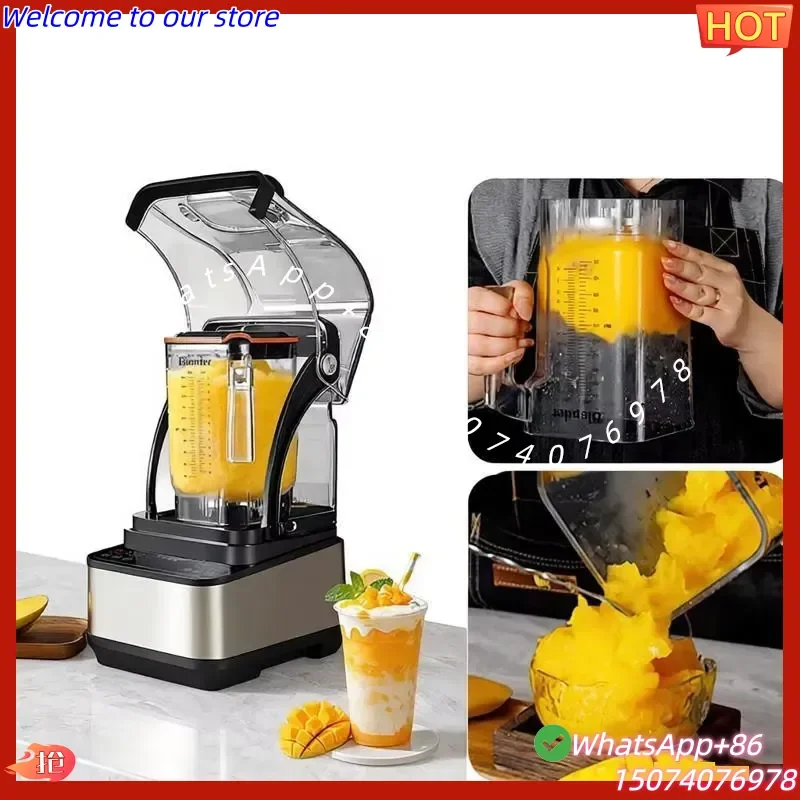 2026 Full-automatic Smoothie Machine, Ice Crusher, Silent Juicer Food Blende Shaved Ice Machine Milkshake Machine Soybean